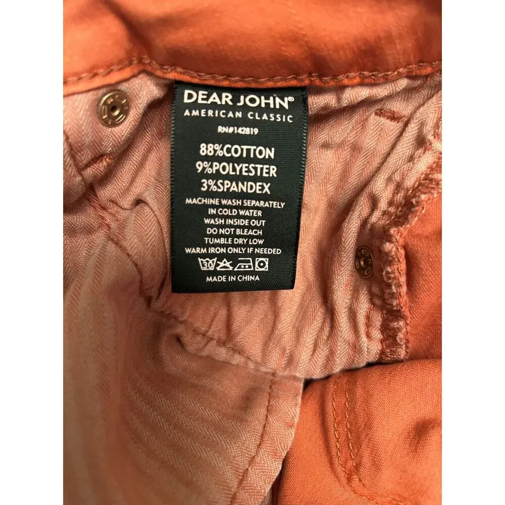 Dear John Women's Jean Shorts in Rust - Picture 7 of 12